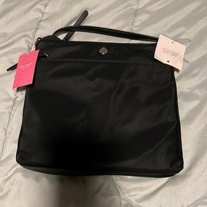BNWT Kate Spade Black Flat Crossbody Bag